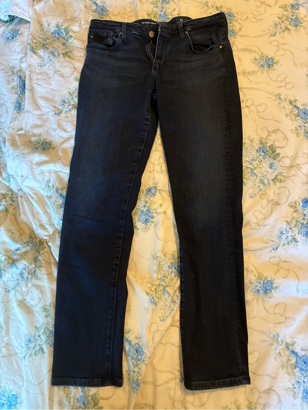 AG Adriano Goldschmied Women's Straight-Leg Jeans in Black Wash